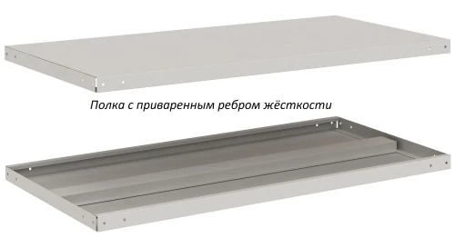 Стеллаж металлический Титан МС-750 2500x700x500/2