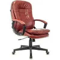 Кресло Бюрократ T-9950LT (экокожа красно-коричневая)