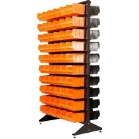 Стеллаж с пластиковыми ящиками 1802-0/0/10