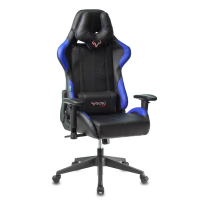 Игровое кресло Бюрократ Zombie VIKING 5 AERO (экокожа черная/экокожа синяя)